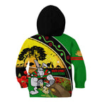 Rabbitohs ANZAC Day Kid Hoodie Souths Mascot Rosemary Starring Night Style