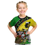 Rabbitohs ANZAC Day Kid T Shirt Souths Mascot Rosemary Starring Night Style