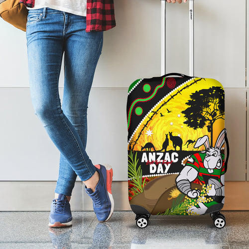Rabbitohs ANZAC Day Luggage Cover Souths Mascot Rosemary Starring Night Style