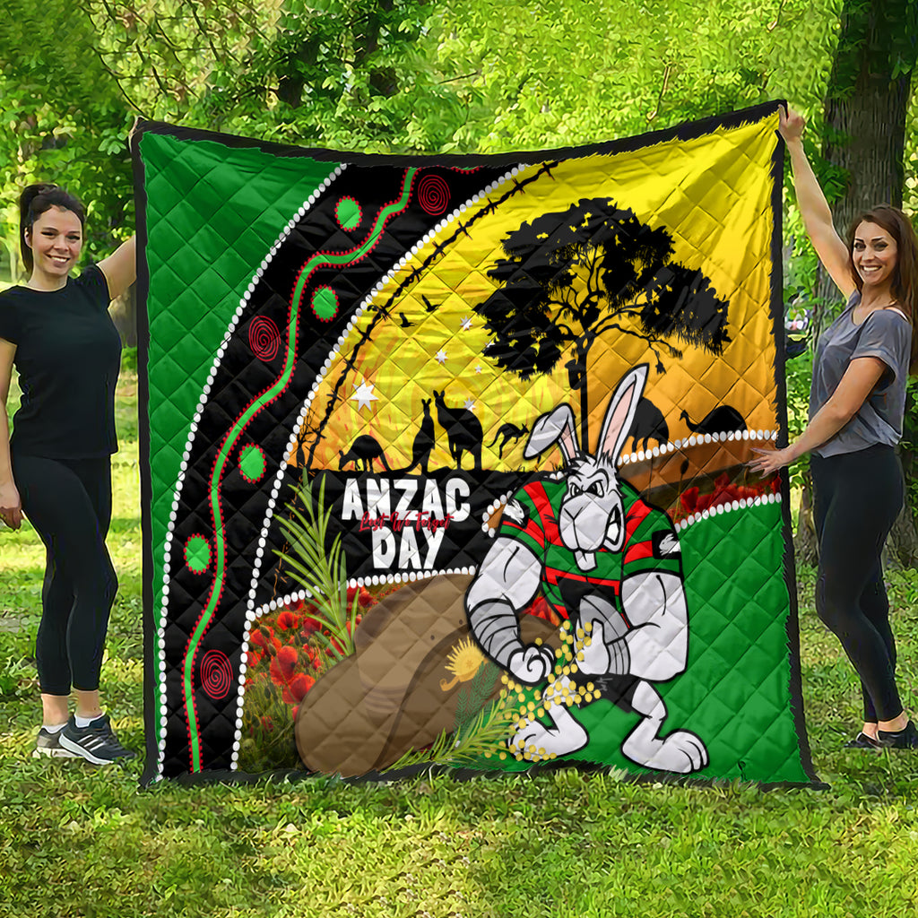 Rabbitohs ANZAC Day Quilt Souths Mascot Rosemary Starring Night Style