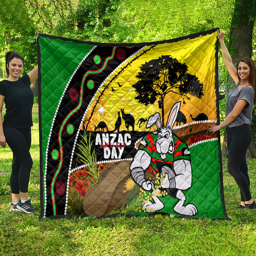 Rabbitohs ANZAC Day Quilt Souths Mascot Rosemary Starring Night Style