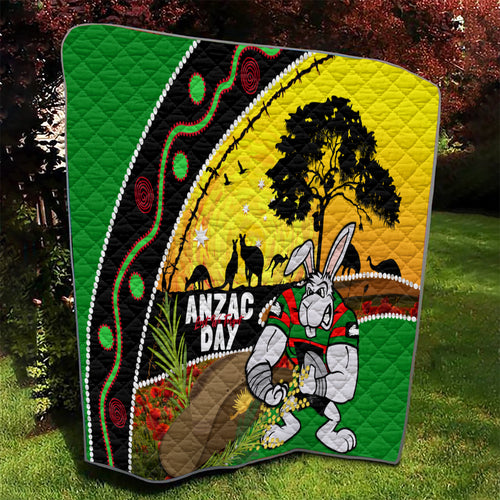 Rabbitohs ANZAC Day Quilt Souths Mascot Rosemary Starring Night Style