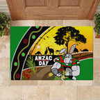 Rabbitohs ANZAC Day Rubber Doormat Souths Mascot Rosemary Starring Night Style