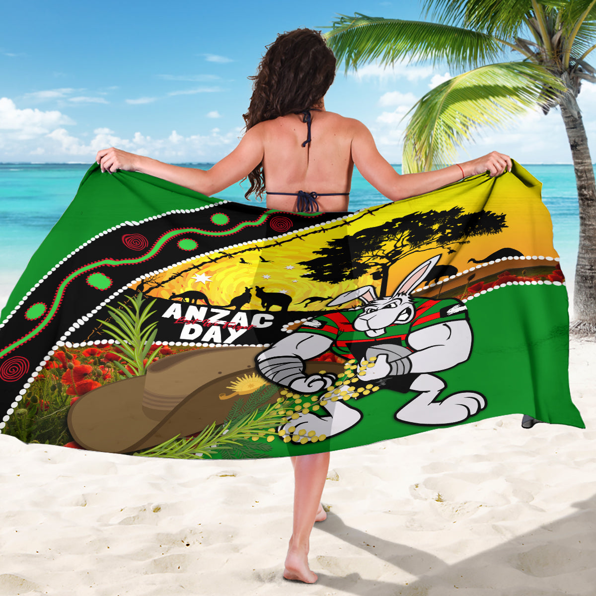 Rabbitohs ANZAC Day Sarong Souths Mascot Rosemary Starring Night Style