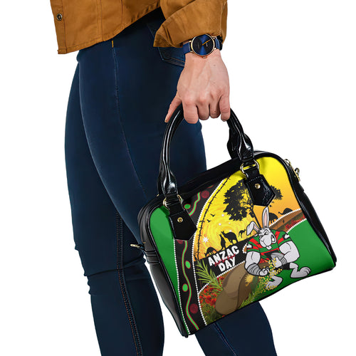 Rabbitohs ANZAC Day Shoulder Handbag Souths Mascot Rosemary Starring Night Style