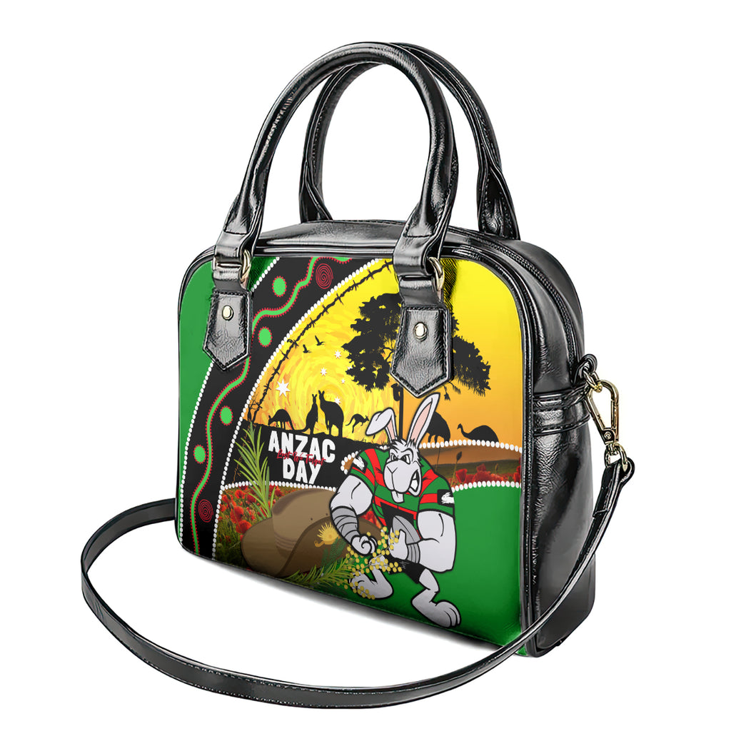 Rabbitohs ANZAC Day Shoulder Handbag Souths Mascot Rosemary Starring Night Style