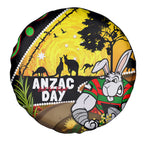 Rabbitohs ANZAC Day Spare Tire Cover Souths Mascot Rosemary Starring Night Style