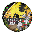 Rabbitohs ANZAC Day Spare Tire Cover Souths Mascot Rosemary Starring Night Style