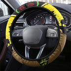 Rabbitohs ANZAC Day Steering Wheel Cover Souths Mascot Rosemary Starring Night Style