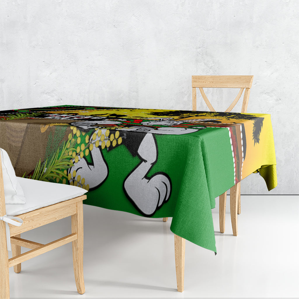 Rabbitohs ANZAC Day Tablecloth Souths Mascot Rosemary Starring Night Style