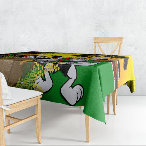 Rabbitohs ANZAC Day Tablecloth Souths Mascot Rosemary Starring Night Style