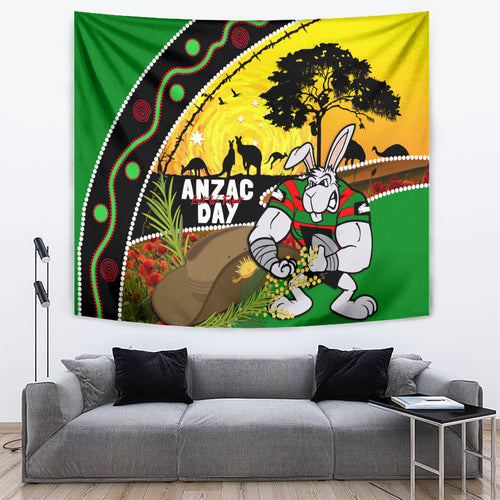 Rabbitohs ANZAC Day Tapestry Souths Mascot Rosemary Starring Night Style