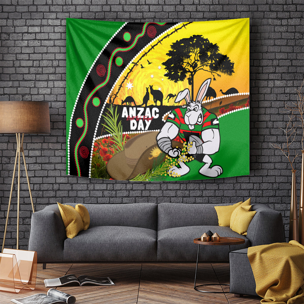 Rabbitohs ANZAC Day Tapestry Souths Mascot Rosemary Starring Night Style