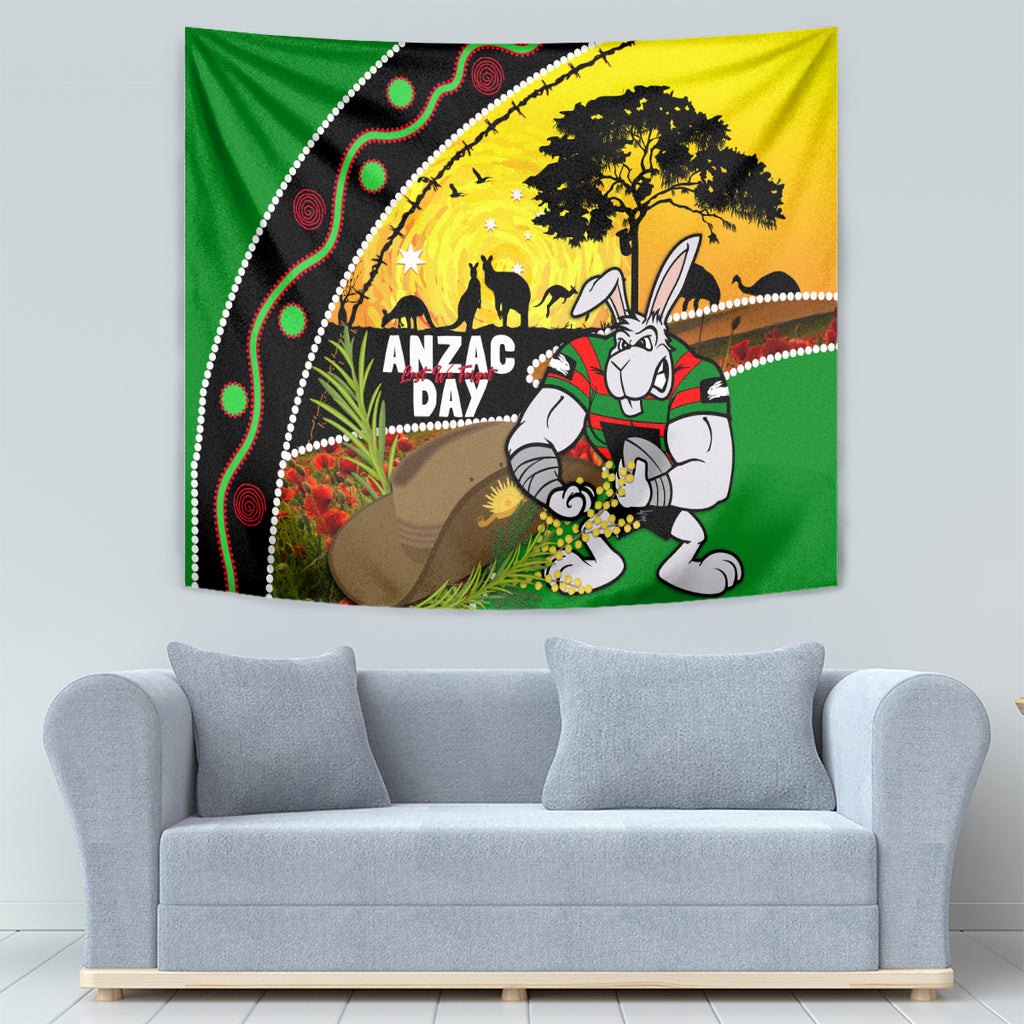 Rabbitohs ANZAC Day Tapestry Souths Mascot Rosemary Starring Night Style