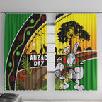Rabbitohs ANZAC Day Window Curtain Souths Mascot Rosemary Starring Night Style