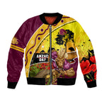 Broncos ANZAC Day Bomber Jacket Mascot Rosemary Starring Night Style