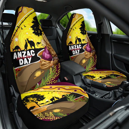 Broncos ANZAC Day Car Seat Cover Mascot Rosemary Starring Night Style