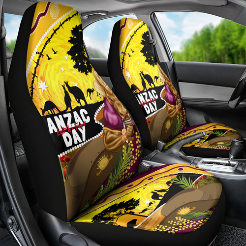 Broncos ANZAC Day Car Seat Cover Mascot Rosemary Starring Night Style