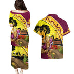 Broncos ANZAC Day Couples Matching Puletasi and Hawaiian Shirt Mascot Rosemary Starring Night Style