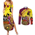 Broncos ANZAC Day Couples Matching Summer Maxi Dress and Long Sleeve Button Shirt Mascot Rosemary Starring Night Style