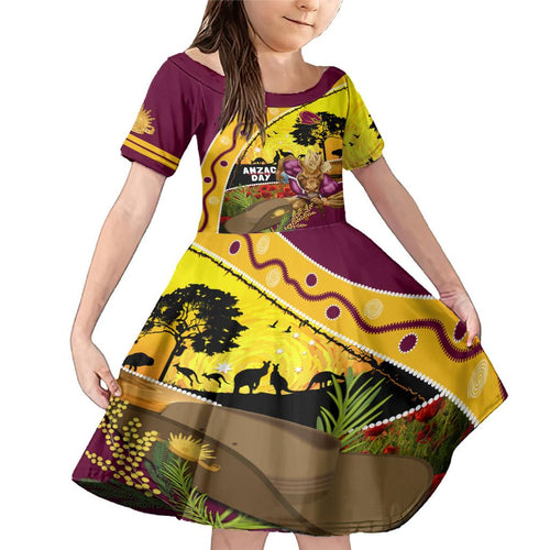 Broncos ANZAC Day Family Matching Mermaid Dress and Hawaiian Shirt Mascot Rosemary Starring Night Style