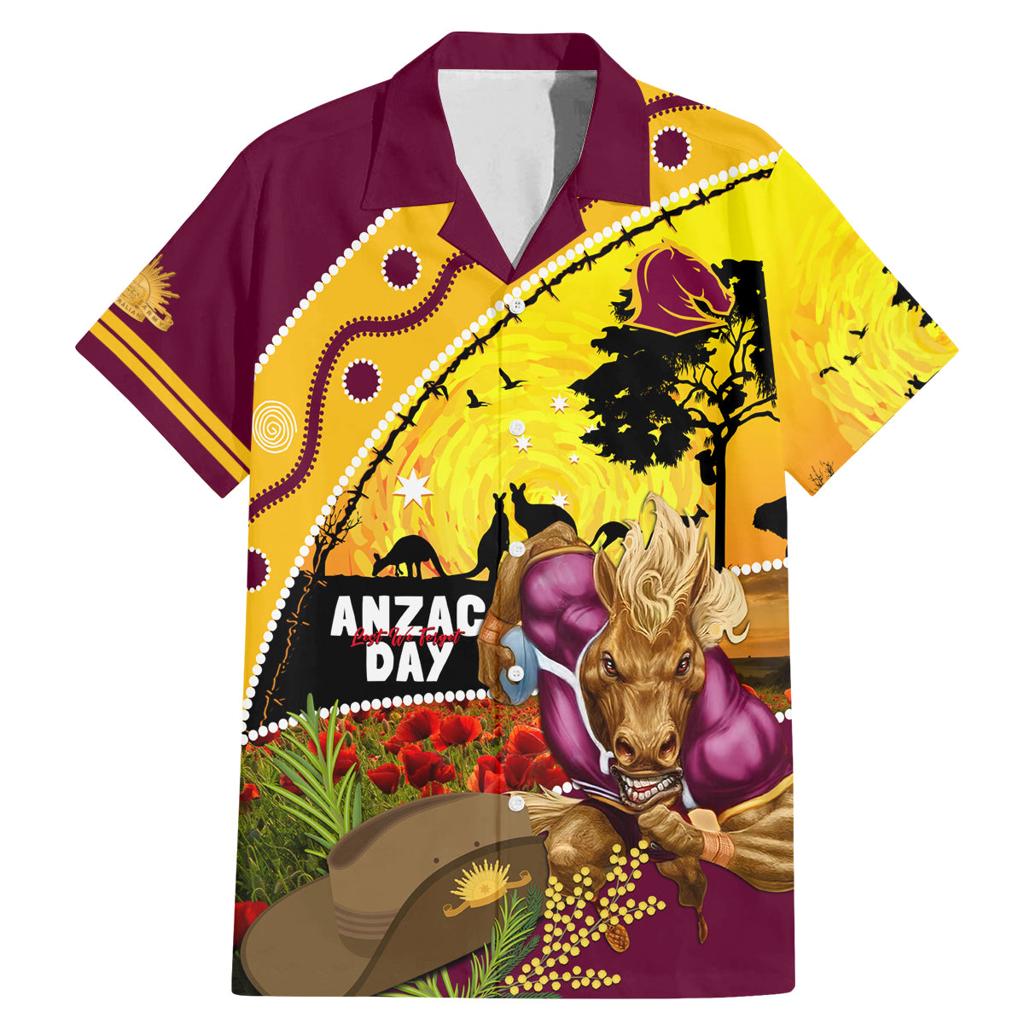 Broncos ANZAC Day Family Matching Mermaid Dress and Hawaiian Shirt Mascot Rosemary Starring Night Style