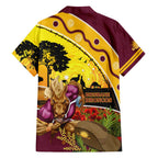 Broncos ANZAC Day Family Matching Puletasi and Hawaiian Shirt Mascot Rosemary Starring Night Style