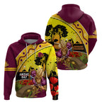 Broncos ANZAC Day Hoodie Mascot Rosemary Starring Night Style
