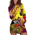 Broncos ANZAC Day Hoodie Dress Mascot Rosemary Starring Night Style