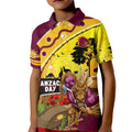 Broncos ANZAC Day Kid Polo Shirt Mascot Rosemary Starring Night Style