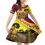 Broncos ANZAC Day Kid Short Sleeve Dress Mascot Rosemary Starring Night Style