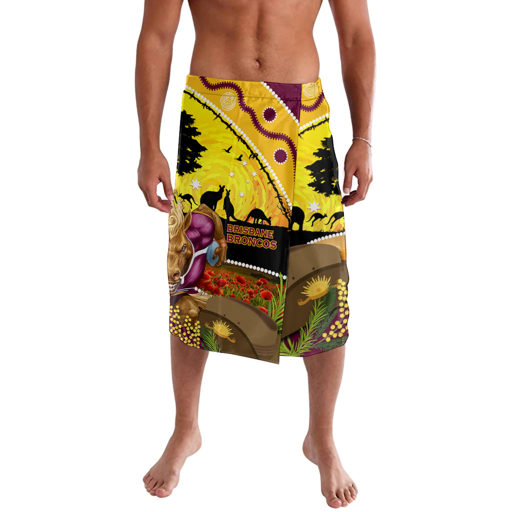 Broncos ANZAC Day Lavalava Mascot Rosemary Starring Night Style