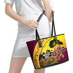 Broncos ANZAC Day Leather Tote Bag Mascot Rosemary Starring Night Style
