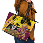 Broncos ANZAC Day Leather Tote Bag Mascot Rosemary Starring Night Style