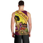 Broncos ANZAC Day Men Tank Top Mascot Rosemary Starring Night Style