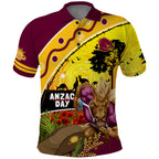 Broncos ANZAC Day Polo Shirt Mascot Rosemary Starring Night Style