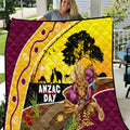 Broncos ANZAC Day Quilt Mascot Rosemary Starring Night Style