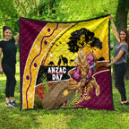 Broncos ANZAC Day Quilt Mascot Rosemary Starring Night Style