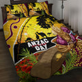Broncos ANZAC Day Quilt Bed Set Mascot Rosemary Starring Night Style