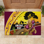 Broncos ANZAC Day Rubber Doormat Mascot Rosemary Starring Night Style