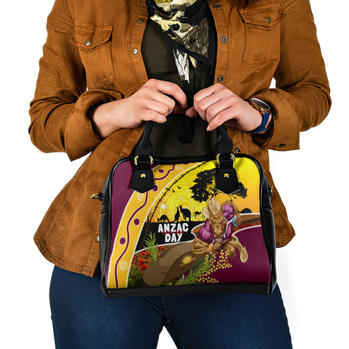 Broncos ANZAC Day Shoulder Handbag Mascot Rosemary Starring Night Style