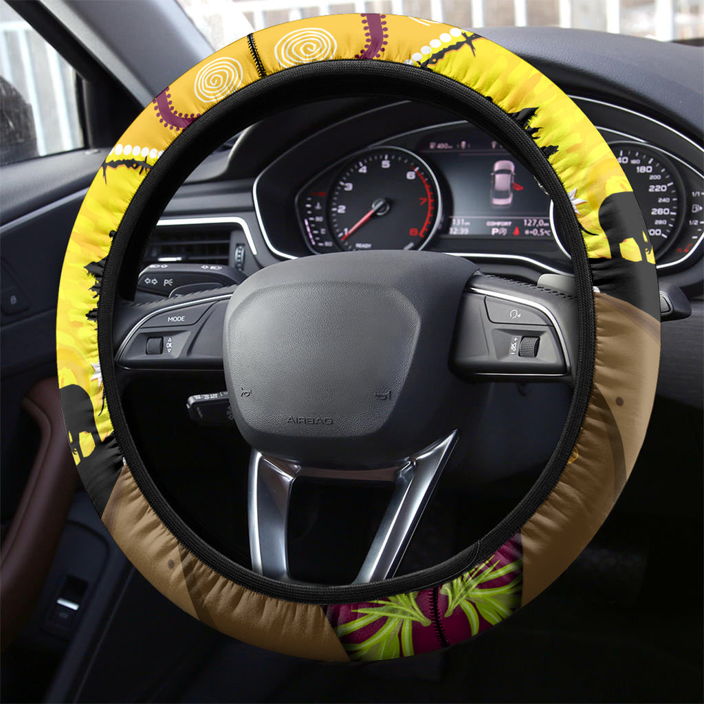 Broncos ANZAC Day Steering Wheel Cover Mascot Rosemary Starring Night Style