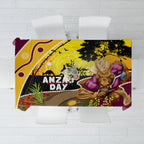Broncos ANZAC Day Tablecloth Mascot Rosemary Starring Night Style
