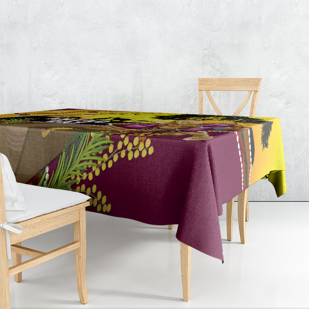 Broncos ANZAC Day Tablecloth Mascot Rosemary Starring Night Style