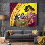 Broncos ANZAC Day Tapestry Mascot Rosemary Starring Night Style