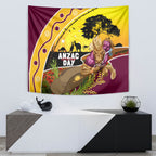 Broncos ANZAC Day Tapestry Mascot Rosemary Starring Night Style