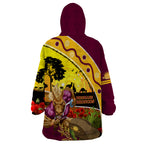 Broncos ANZAC Day Wearable Blanket Hoodie Mascot Rosemary Starring Night Style