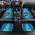Australia Bluebell Creeper With Superb Blue Wren Car Mats Aboriginal Art