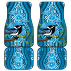 Australia Bluebell Creeper With Superb Blue Wren Car Mats Aboriginal Art
