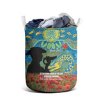 Personalised Parramatta Eels Rugby ANZAC Day Laundry Basket Last Post Poppy We Will Remember Them